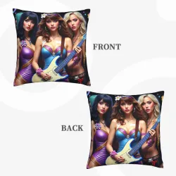 Charming Lady Vintage Style Plush Pillow Cover - Okomall