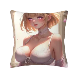 精美少女主題毛絨抱枕套 - Okomall