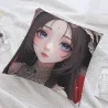 精美少女风毛绒抱枕套 - OkoMall
