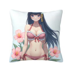 可爱少女风毛绒抱枕套 - Okomall 官方旗舰店