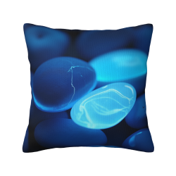 Cuscino peluche motivo goccia d'acqua astratto - Okomall